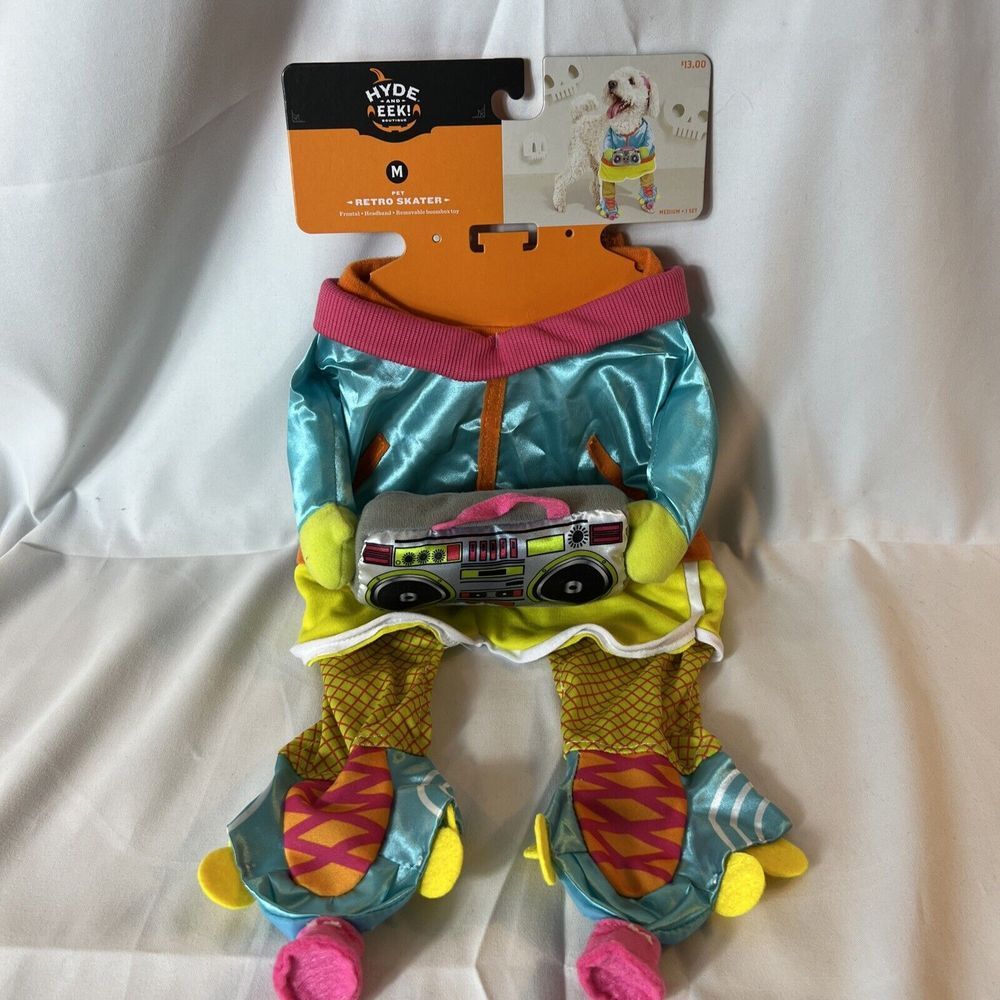 Retro‎ Skater Pet Costume Hyde and Eek Medium Cute New Dog Cat Halloween